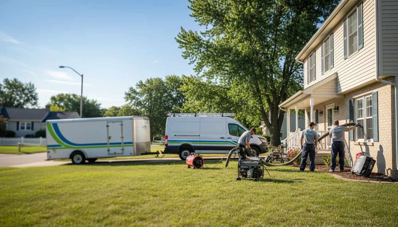 Flooded Basement Restoration And Cleanup With Repair in Batesville, IN near me